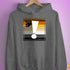 Bear Pride Flag Exclamation Point Hoodie - Grey Heather